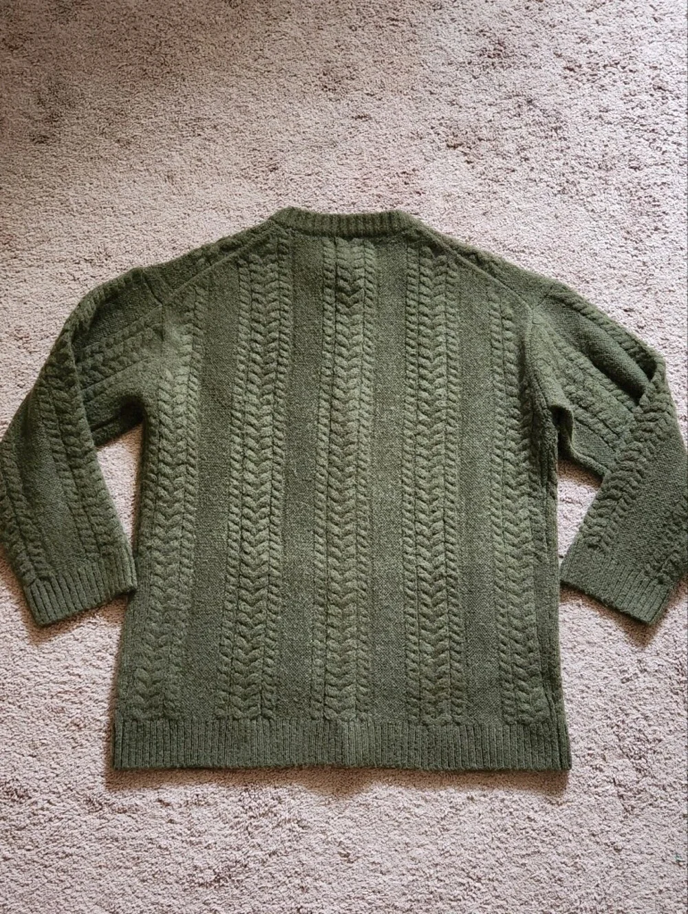 J Crew Relaxed Cable Knit Cardigan Merino Wool Alpaca Layered Oversized Cozy S